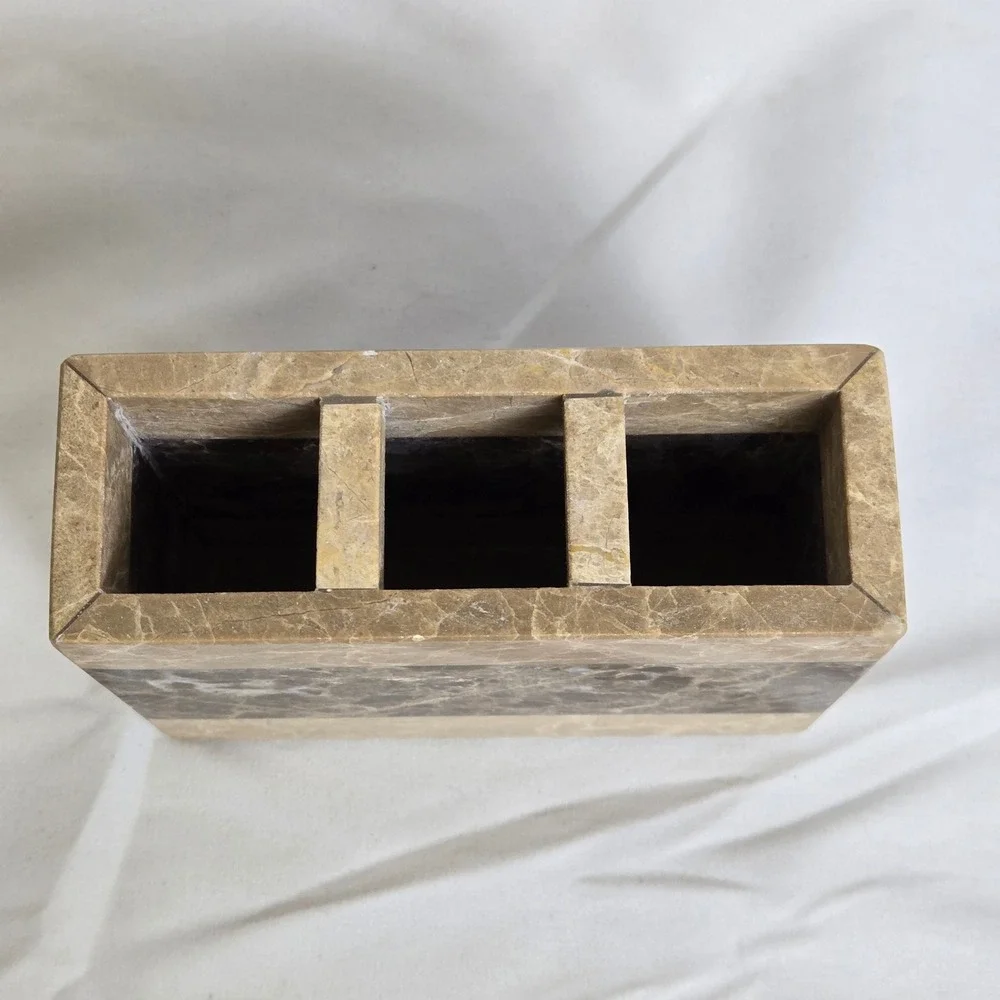 Montecito Marble Toothbrush Holder 4.75